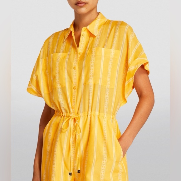 CLAUDIE PIERLOT | Cotton Silk striped Romper | size small - Picture 4 of 15